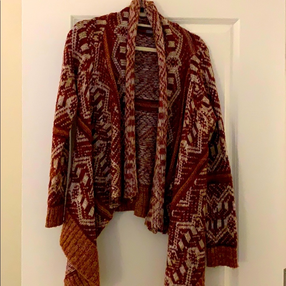 Chunky Draped Sweater Cardigan